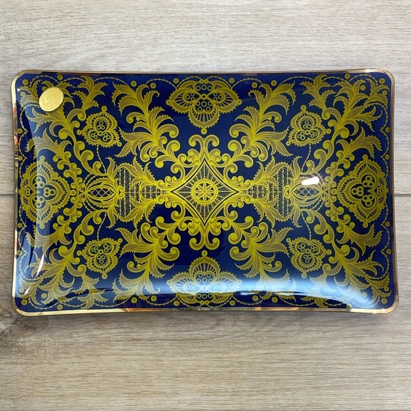 Vintage German Glass Vanity Tray‎ - Picture 1 of 9